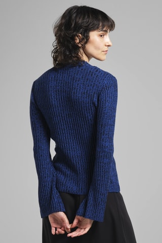 Top em algodão biológico - Azul