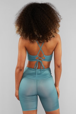 Calções ciclista - Azul-pato