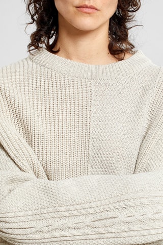 Camisola relaxed em lã - Cru