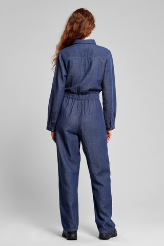 Jardineiras regular em algodão biológico - Azul-marinho