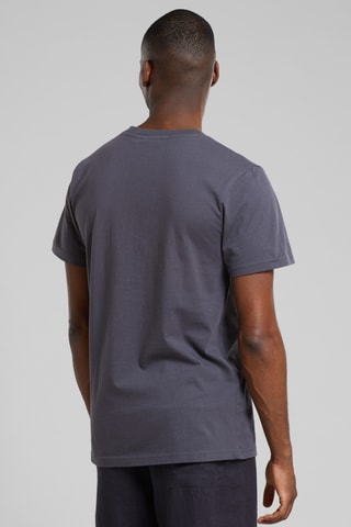 T-shirt regular em algodão biológico - Cinzento-escuro