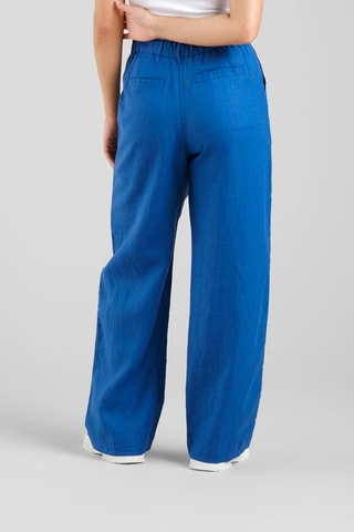 Calções loose em linho - Azul