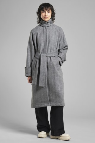 Sobretudo de lã - Preto