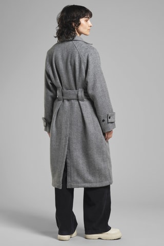 Sobretudo de lã - Preto