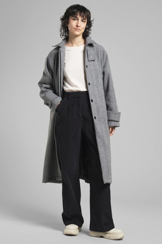 Sobretudo de lã - Preto