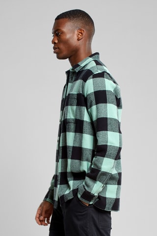 Camisa relaxed em algodão biológico - Verde-claro