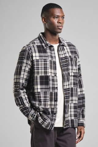 Camisa loose em algodão biológico - Preto