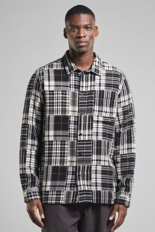 Camisa loose em algodão biológico - Preto