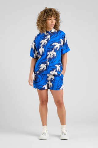 Calções regular - Azul