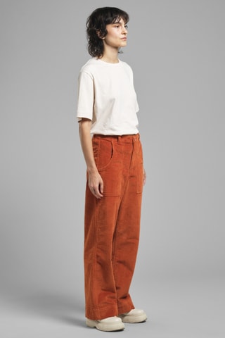 Calças em algodão biológico - Laranja