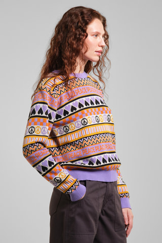 Sweat em algodão biológico - Violeta