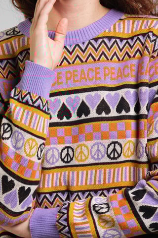 Sweat em algodão biológico - Violeta