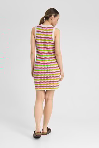 Vestido direito sem mangas - Multicor