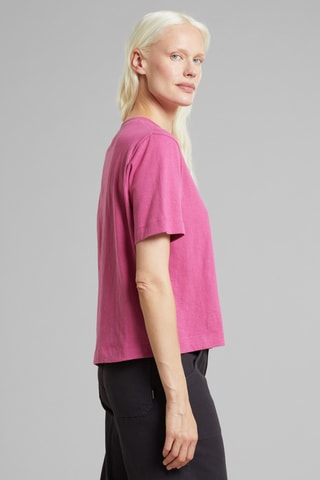 T-shirt relaxed em algodão biológico - Rosa