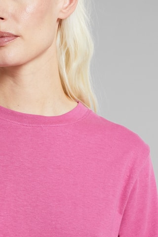 T-shirt relaxed em algodão biológico - Rosa