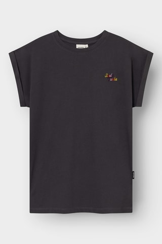 T-shirt slim - Cinzento-escuro
