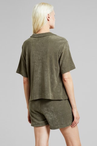 Calções direitos - Caqui