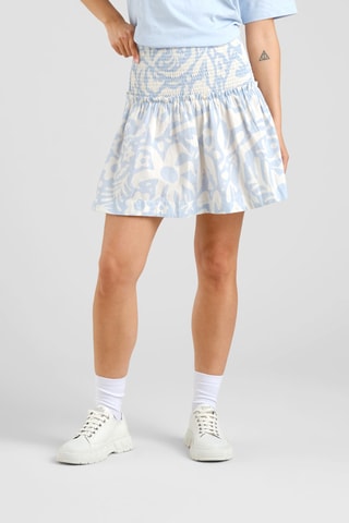 Saia estilo patinadora cintura subida - Azul