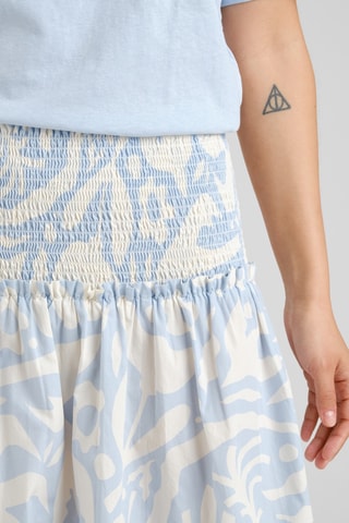 Saia estilo patinadora cintura subida - Azul