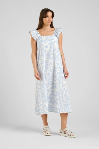 Vestido trapézio - Azul