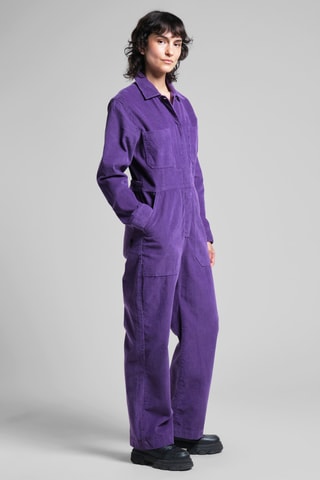 Jardineiras em algodão biológico - Violeta