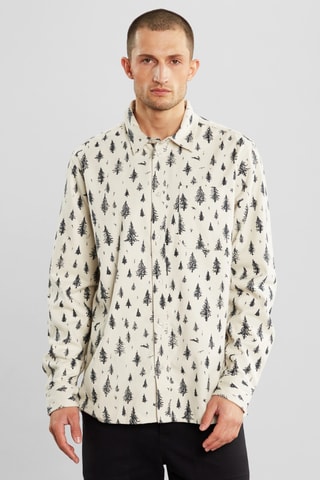 Camisa relaxed em algodão biológico - Cru