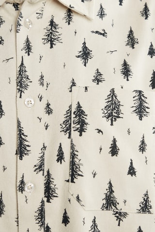 Camisa relaxed em algodão biológico - Cru