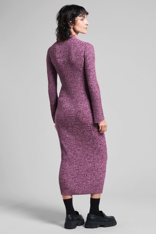 Vestido-camisola em algodão biológico - Rosa