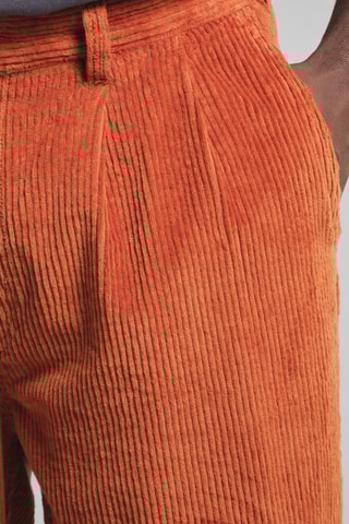 Calças em algodão biológico - Laranja