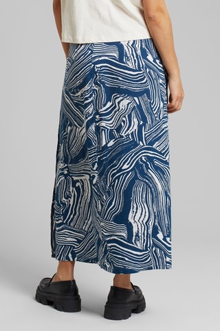 Saia traçada comprida - Azul