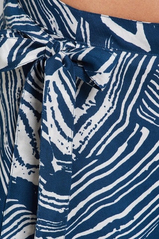 Saia traçada comprida - Azul