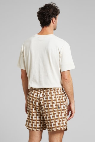 Calções loose em algodão biológico - Cru