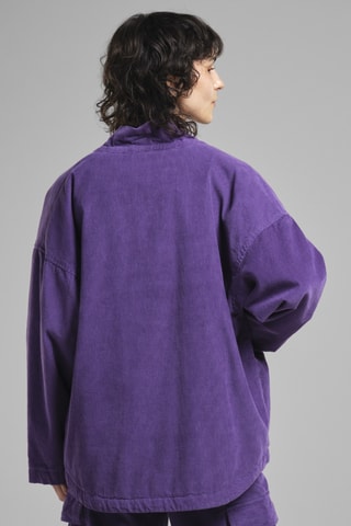 Casaco em algodão biológico - Violeta