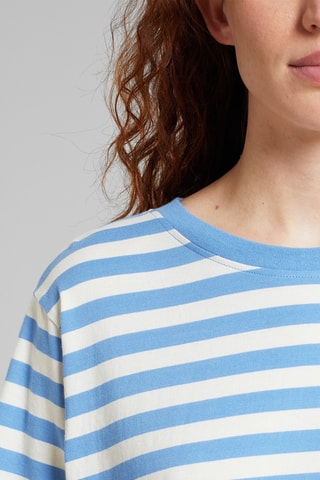 T-shirt relaxed em algodão biológico - Azul