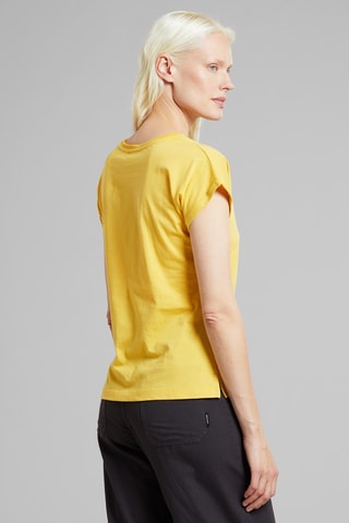 T-shirt slim em algodão biológico - Amarelo