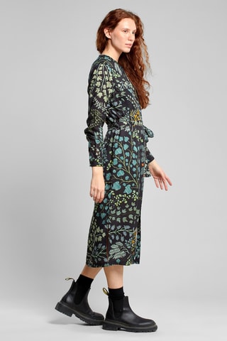 Vestido-camisa regular - Preto