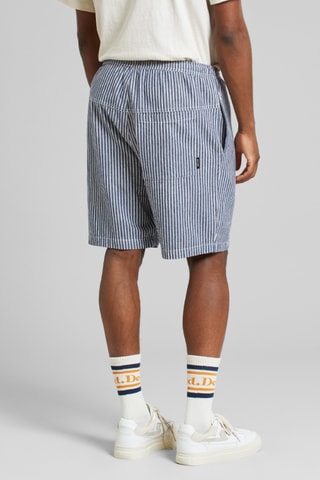 Calções em algodão biológico - Azul