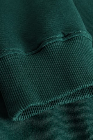 Sweat regular em algodão biológico - Verde-escuro