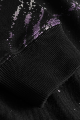 Sweat relaxed em algodão biológico com capuz - Preto