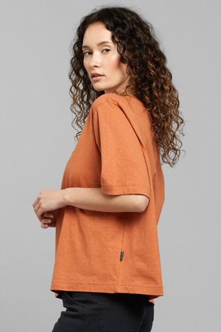 T-shirt relaxed em algodão biológico - Laranja