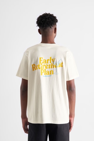 T-shirt regular em algodão biológico - Branco