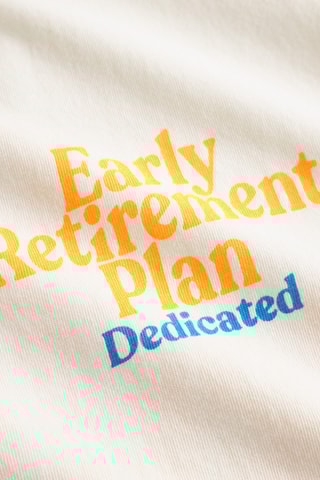 T-shirt regular em algodão biológico - Branco