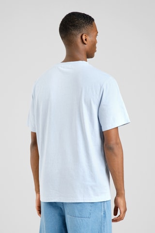 T-shirt relaxed em algodão biológico - Azul