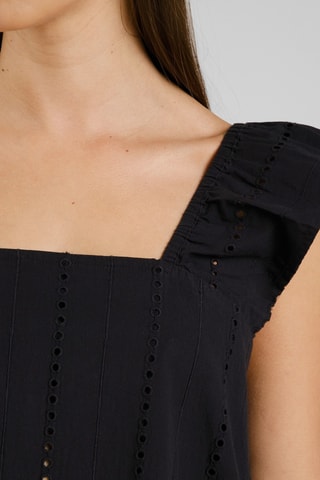 Vestido trapézio sem mangas - Preto