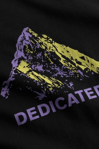 T-shirt regular em algodão biológico - Preto