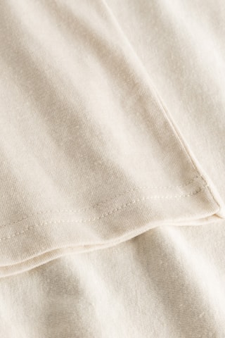 T-shirt em algodão biológico - Bege