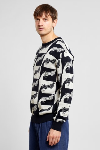 Camisola regular em algodão biológico - Preto