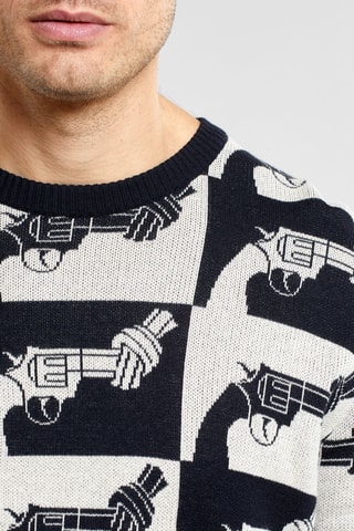 Camisola regular em algodão biológico - Preto