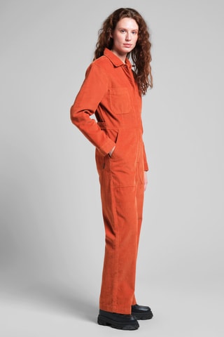 Jardineiras em algodão biológico - Laranja