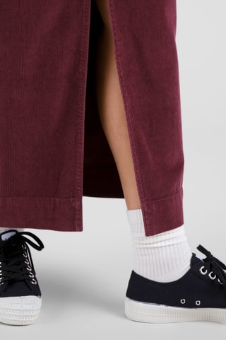 Saia comprida direita - Bordô